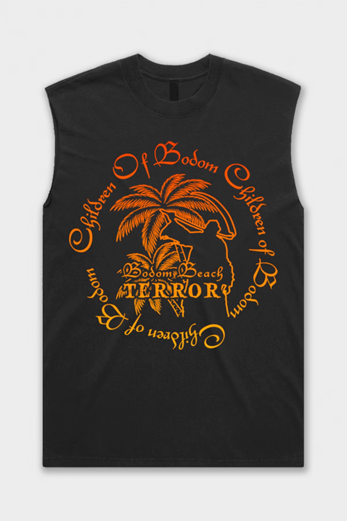 Bodom Beach Terror Bloody Sunset Print Muscle Tee